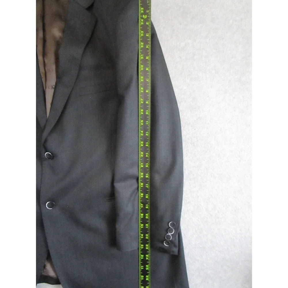Bianco Brioni Suit Mens 50R (Jacket) / 44R Gray Modern Fit Formal Jacket Pants